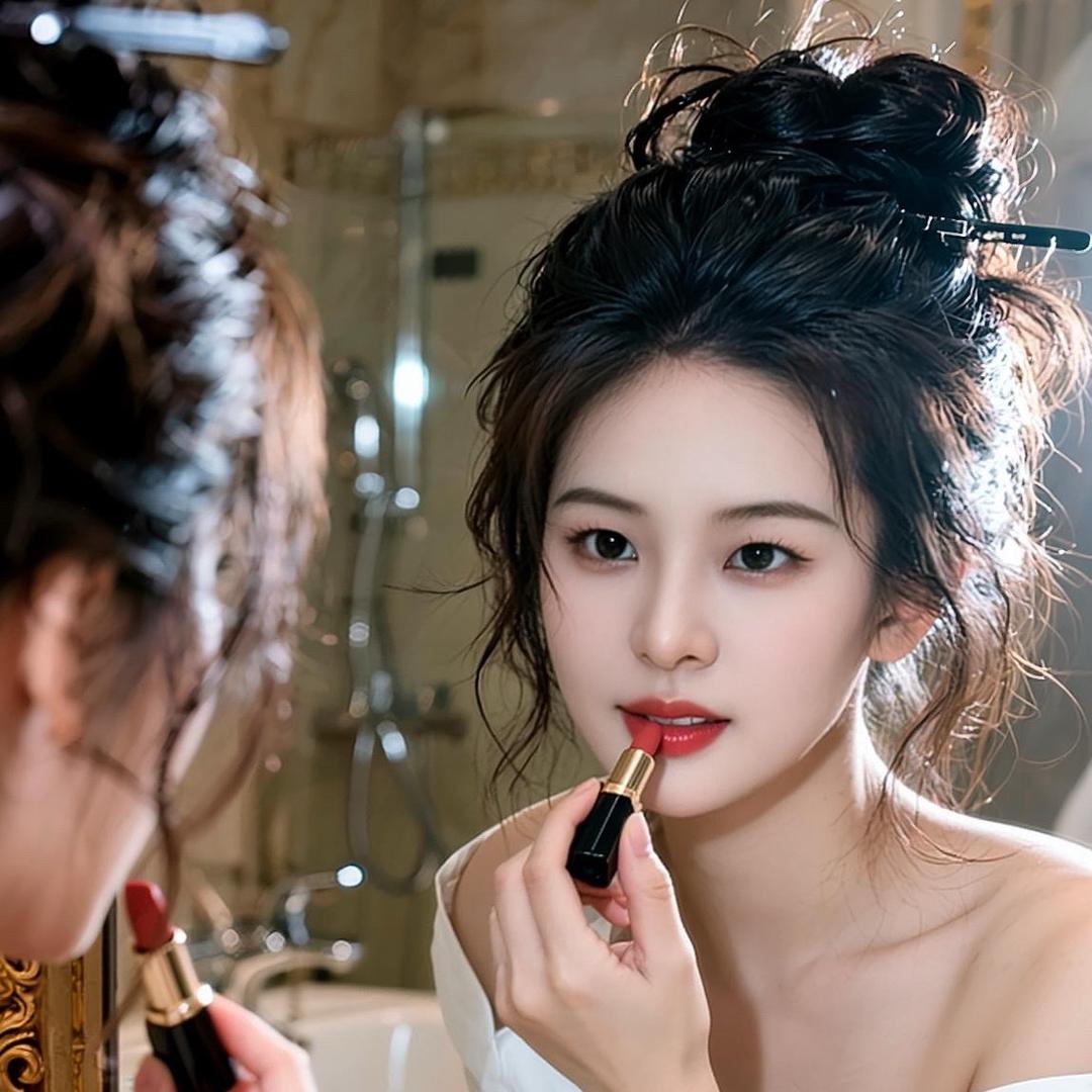 努力存钱的中年少女