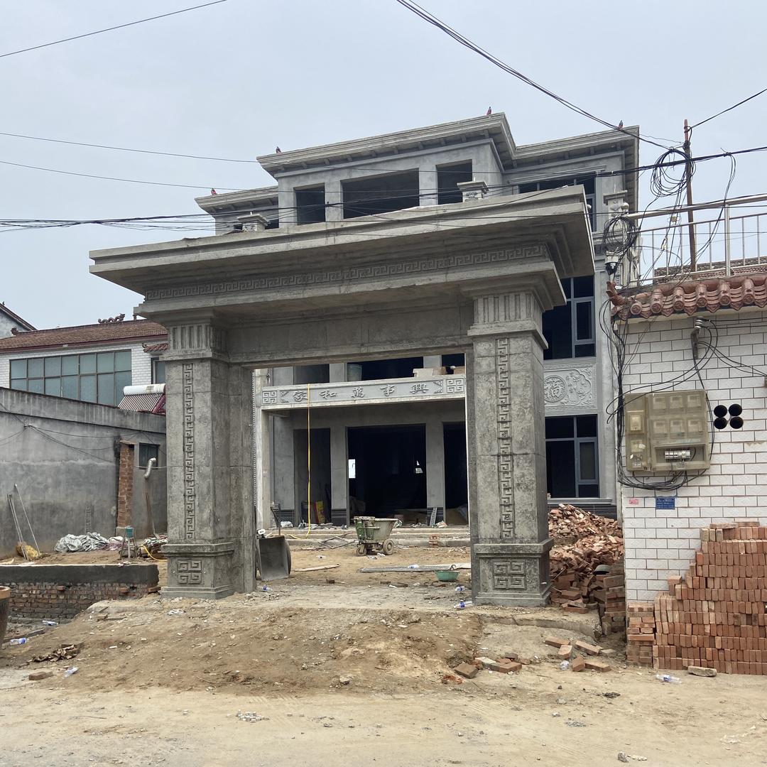 大帅～新中式门楼浇筑设计建造