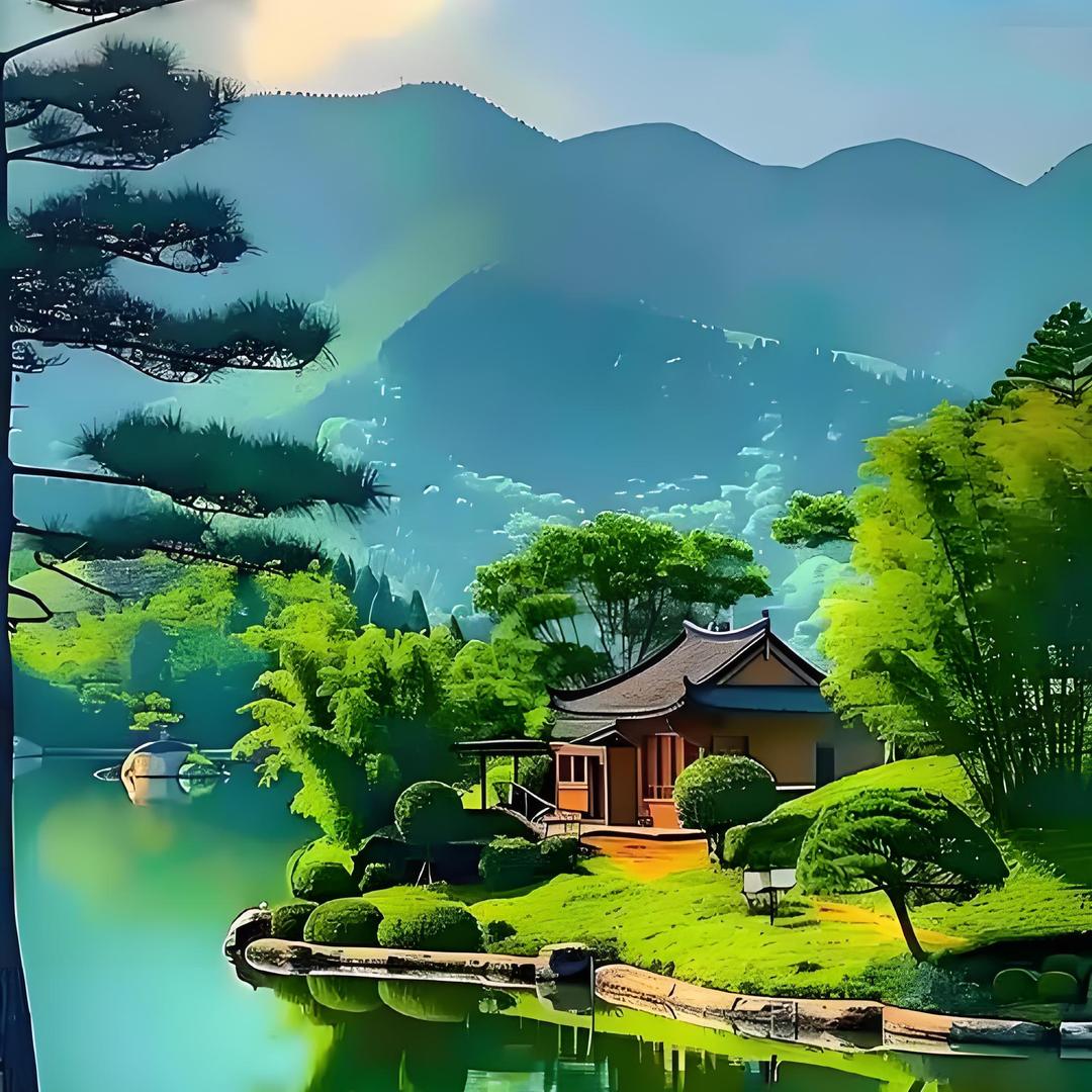 潺潺成镜