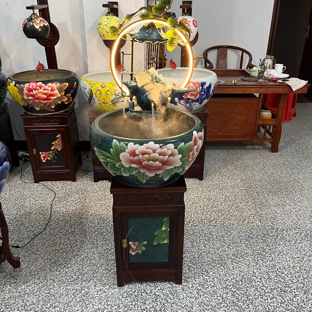 瓷都观赏金鱼缸