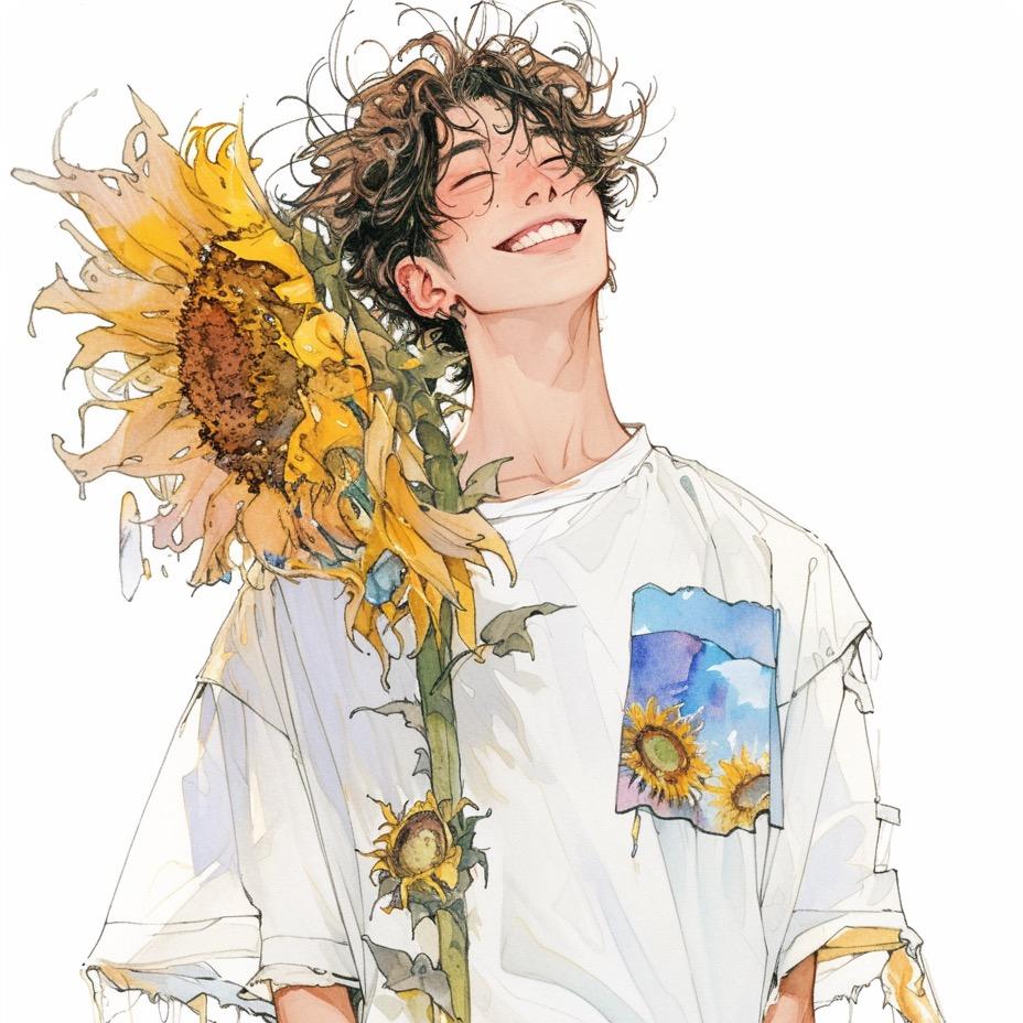 王可有盆向日葵🌻