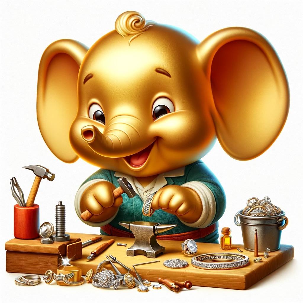 金色小象珠宝设计