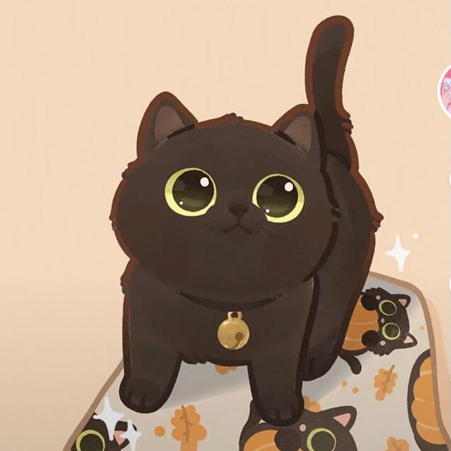 乌漆嘛黑的喵～