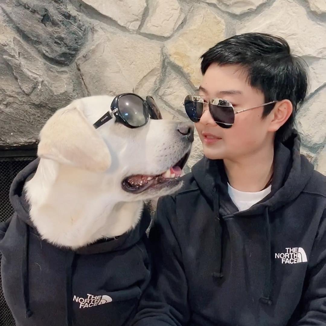 钢琴男生和狗派克的海外生活