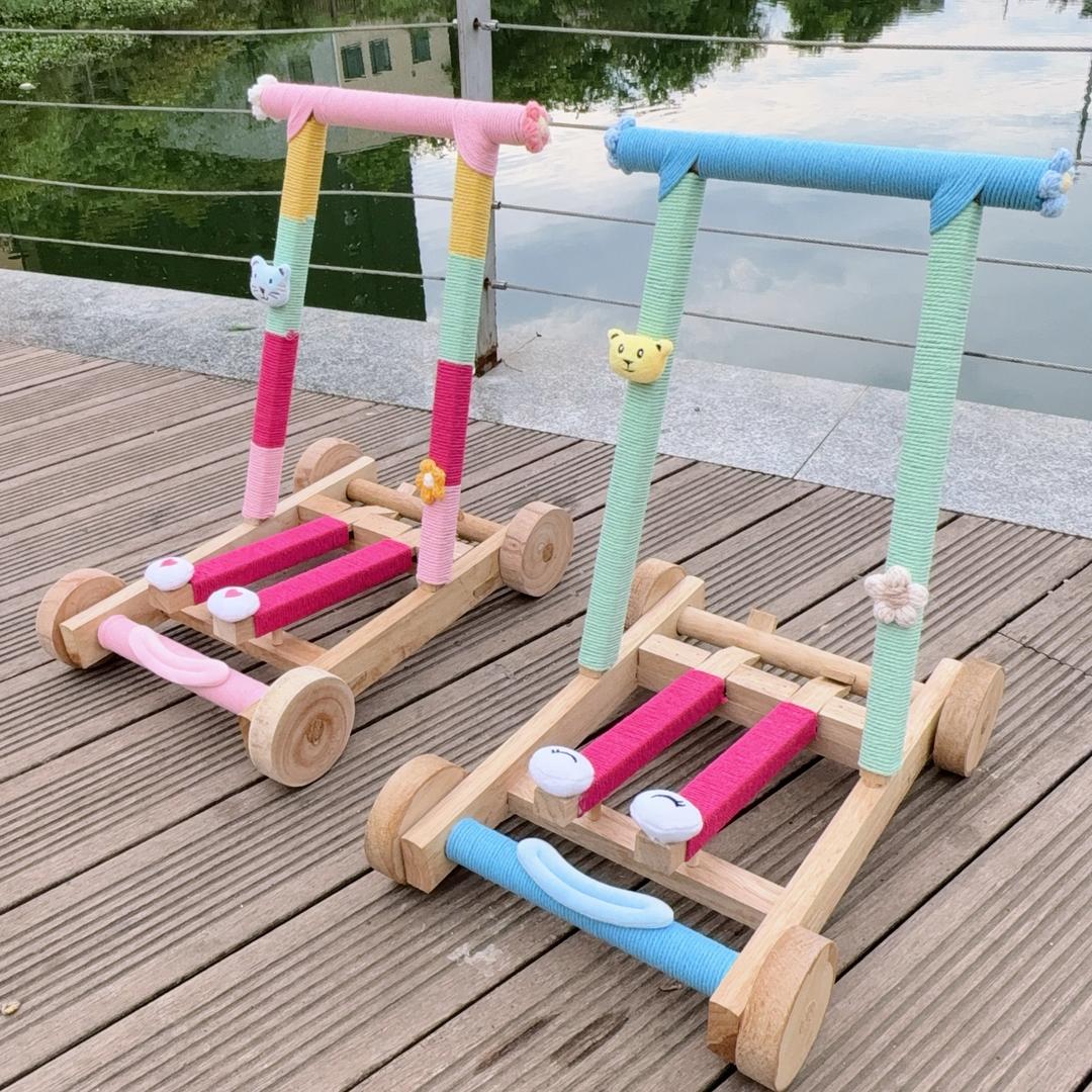 🌈实木学步车