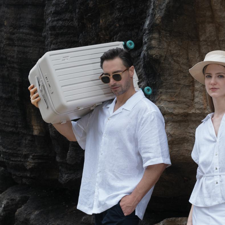 HandsFree弹珠轴承行李箱