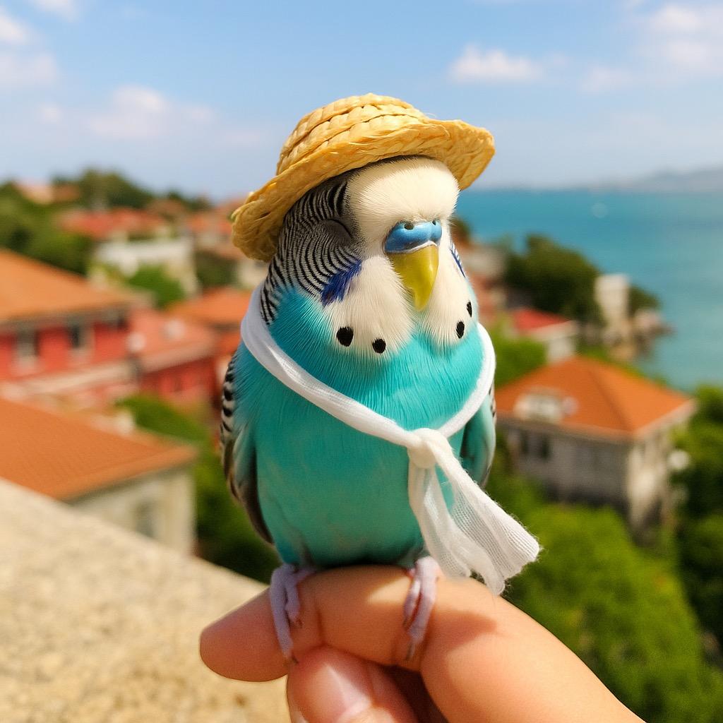 P先生的阳台飞来了一只虎皮