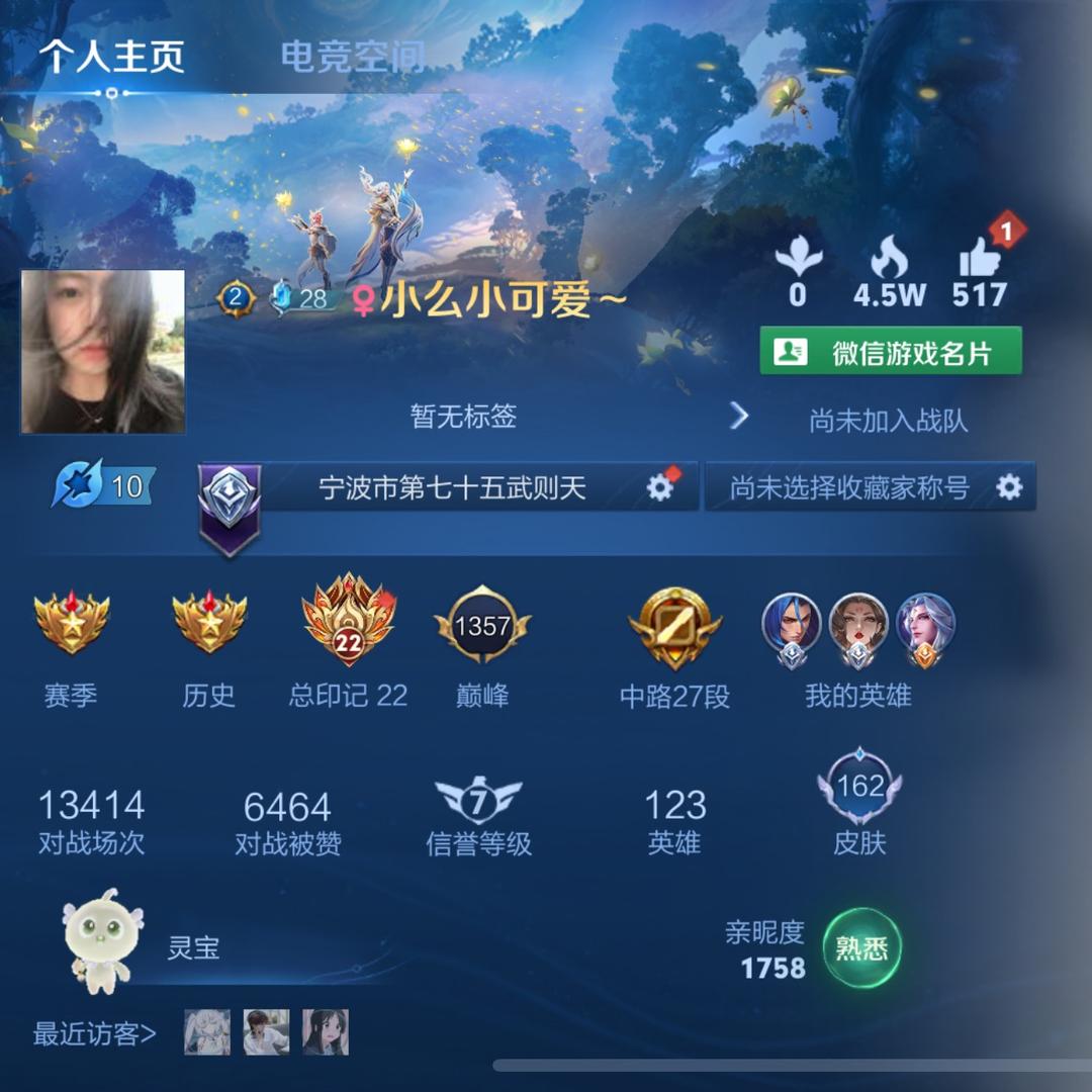 王者：小么小可爱～