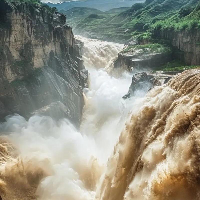 黄河壶口瀑布-导游安安