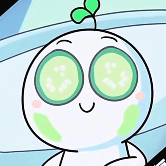 青瓜敷黑眼圈🥒