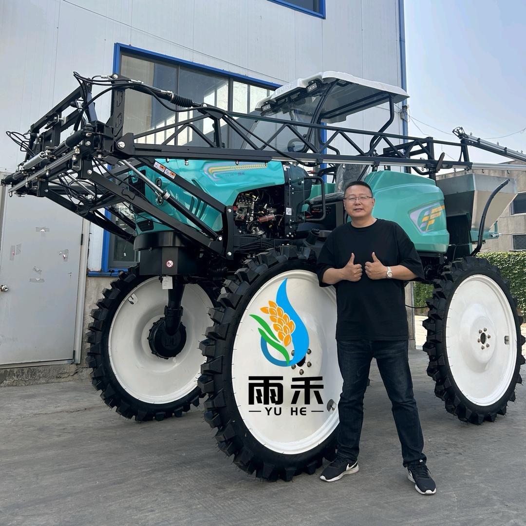 山东雨禾自走式打药机专业讲解～大刚