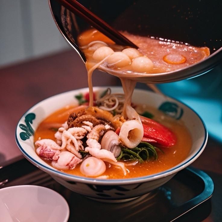 椰啰清补凉糟粕醋海鲜粉.酸粉(第一市场)