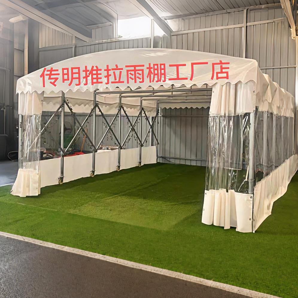 传明推拉雨棚工厂店