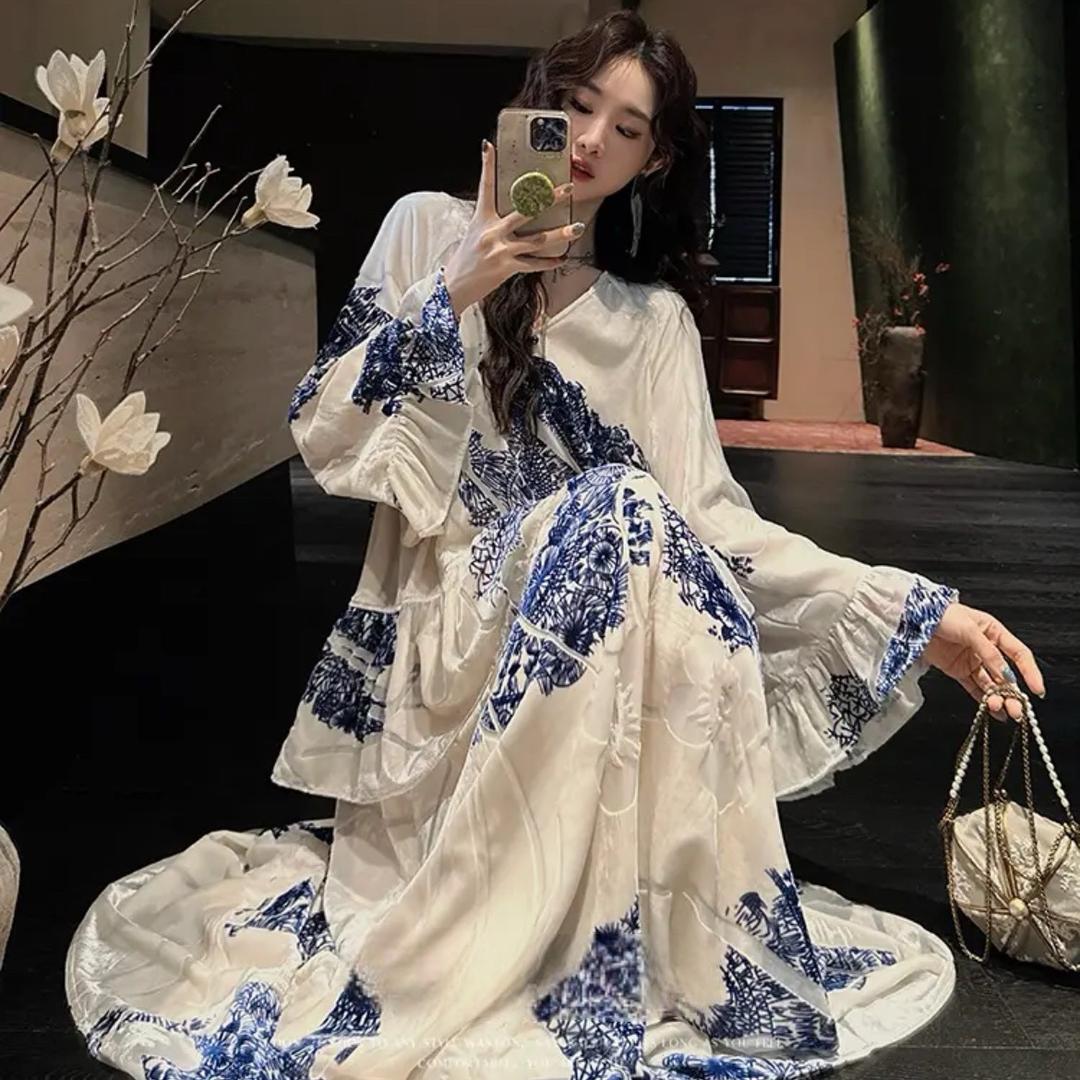 三吉黑花国风美穿搭分享