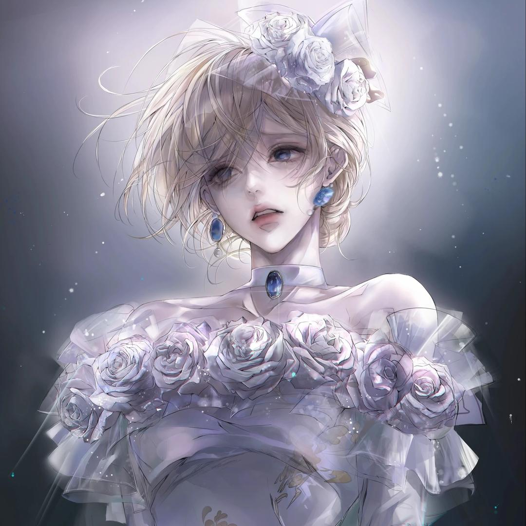 紫色神秘香水女子