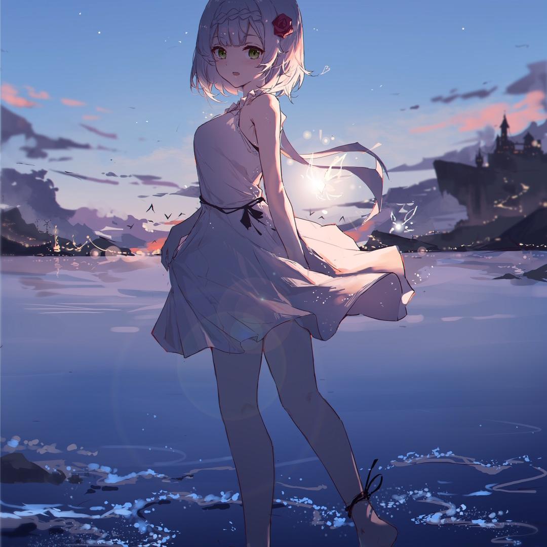 烟雨萧萧暮色