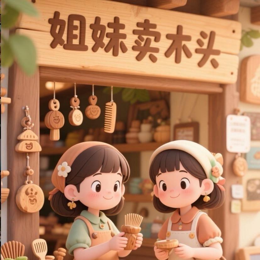 姐妹卖木头