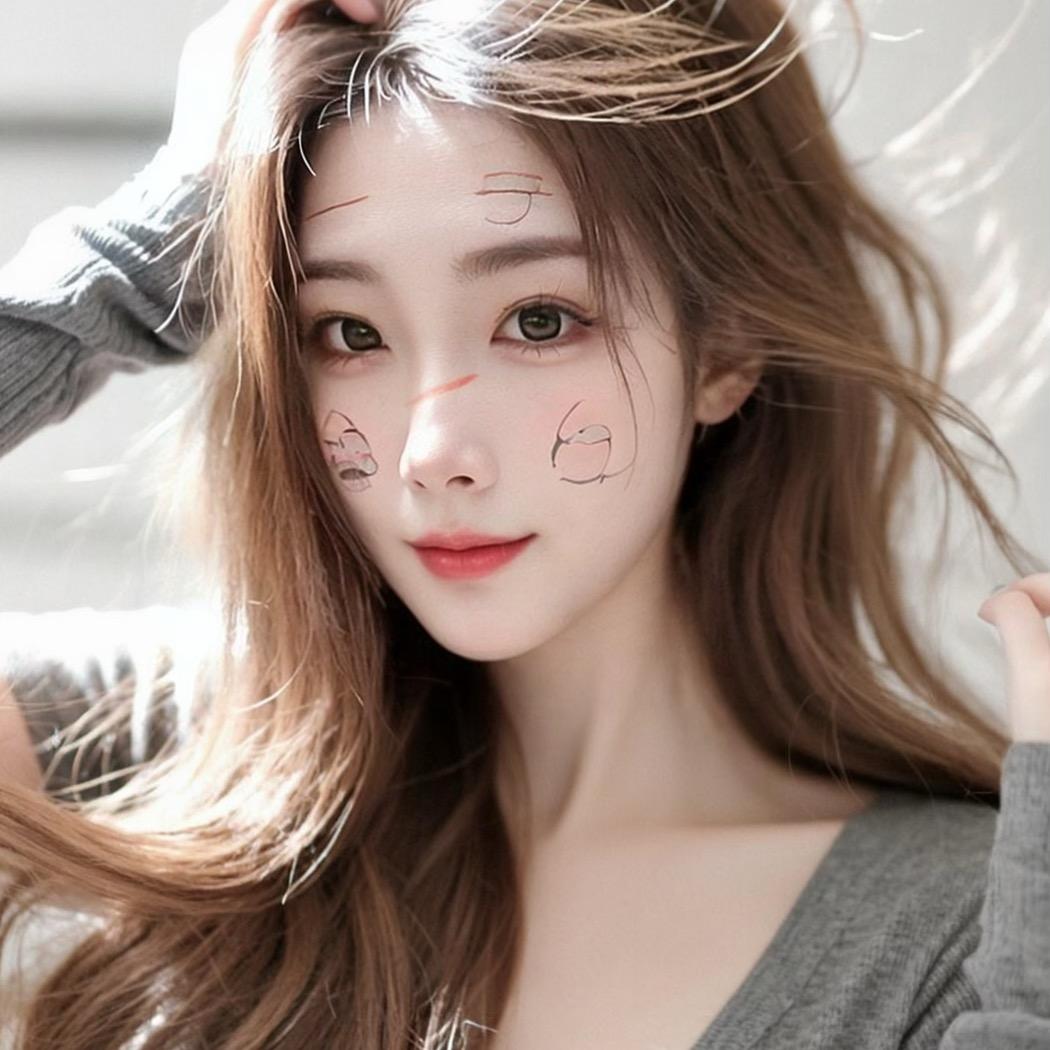 Alice尽享素颜之美