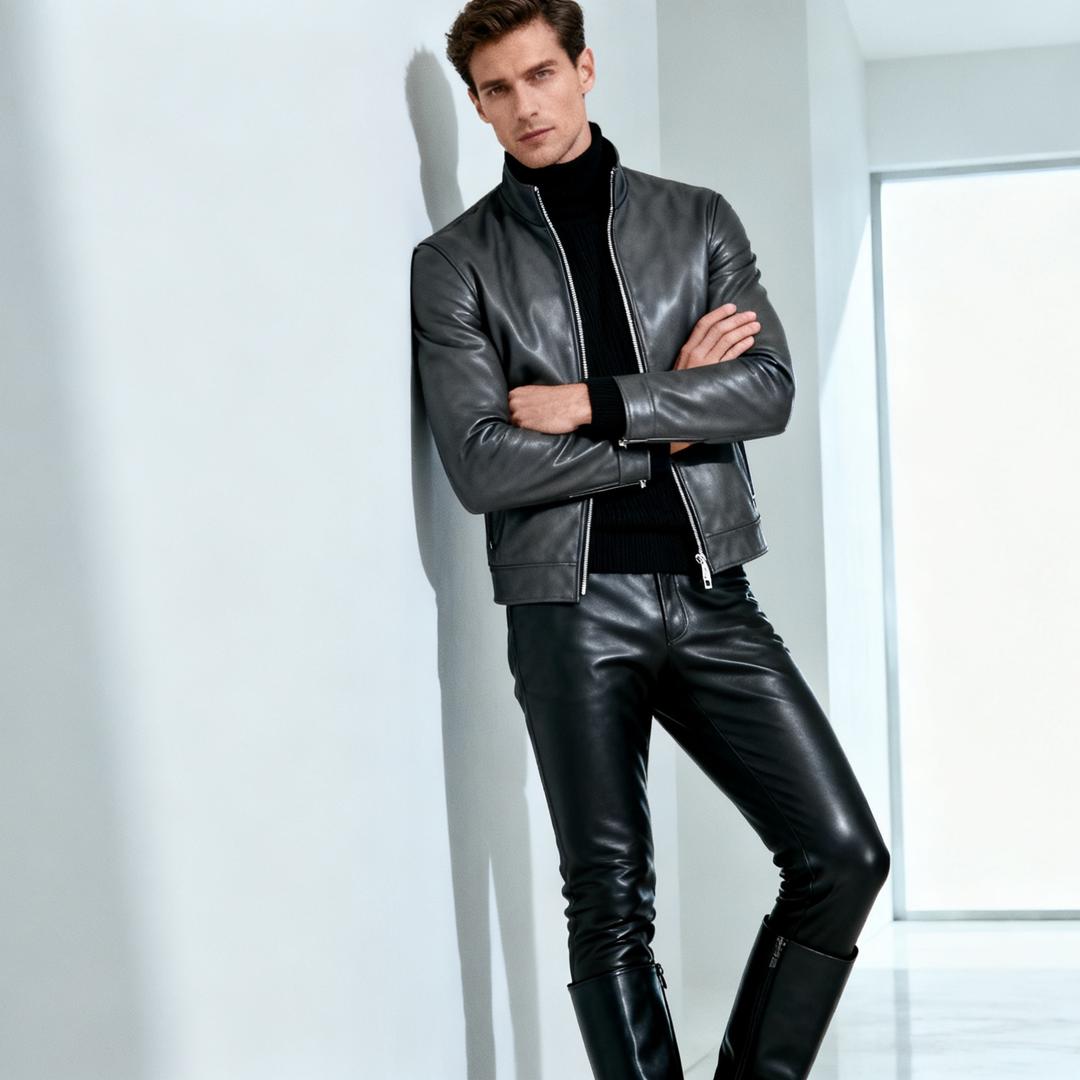 ALin男装皮衣
