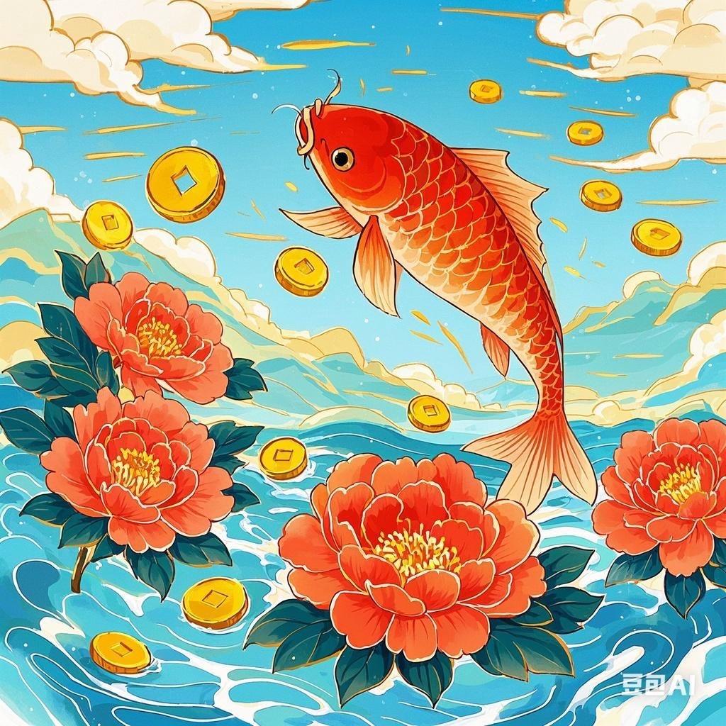 财源广进富贵鱼