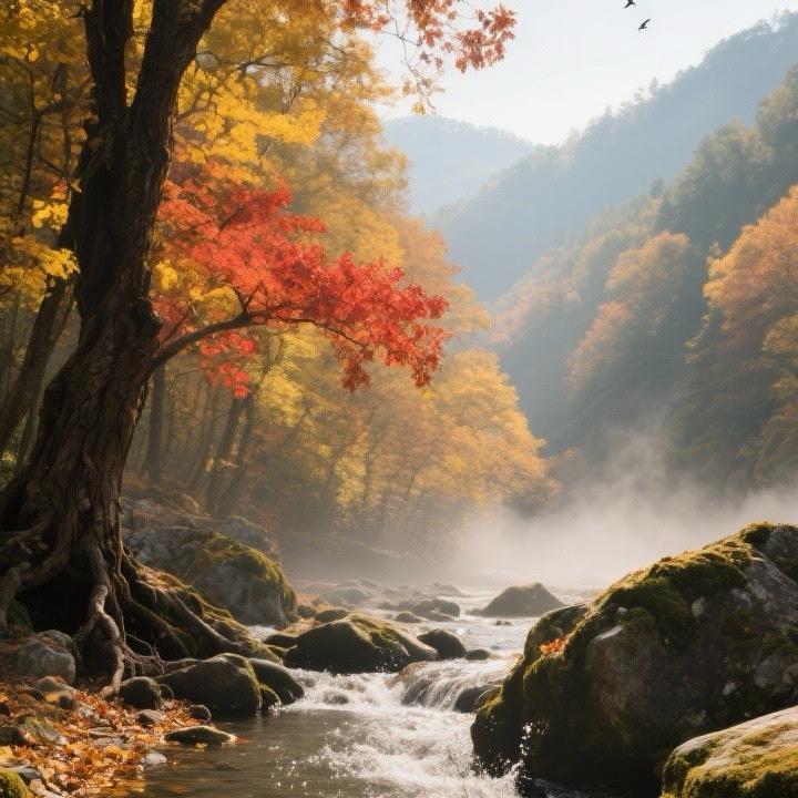 秋日水潺湲