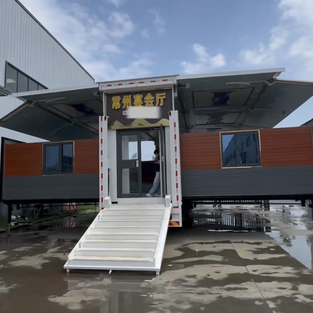 江苏腾尔达餐车推拉折叠棚