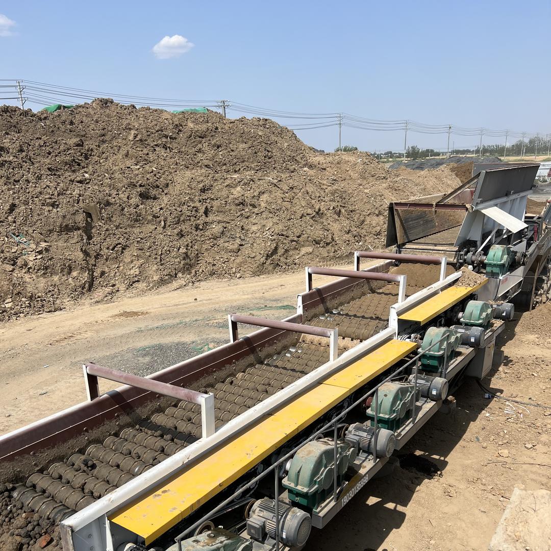 @冠优泥石分离机 无轴滚筒筛土石分离机