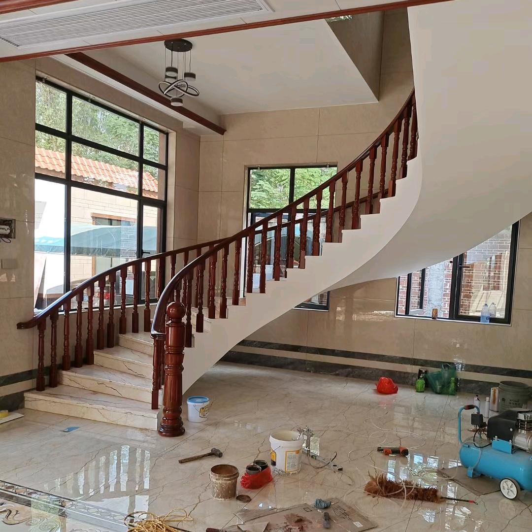 荣发红木门玻璃扶手