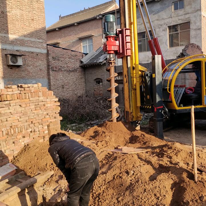 孟州市钻机团队专业打地基庄眼民房地基打眼