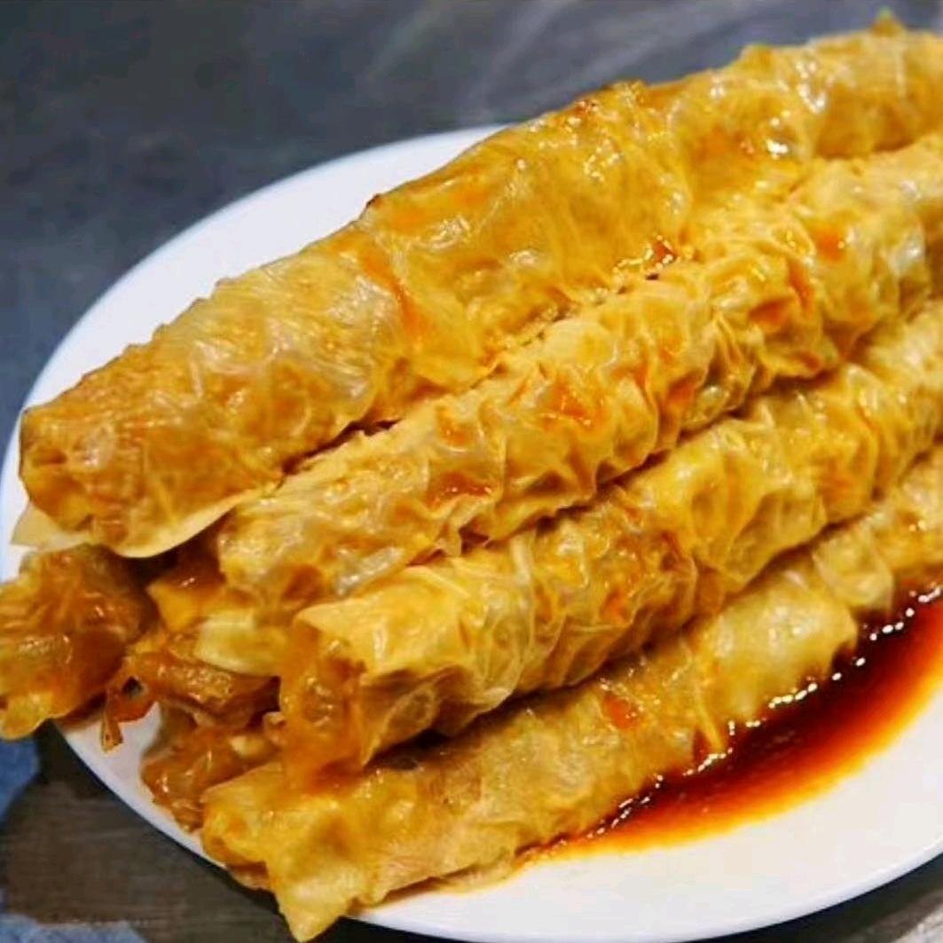 济宁手工黄金卷煎（板面-把子肉）