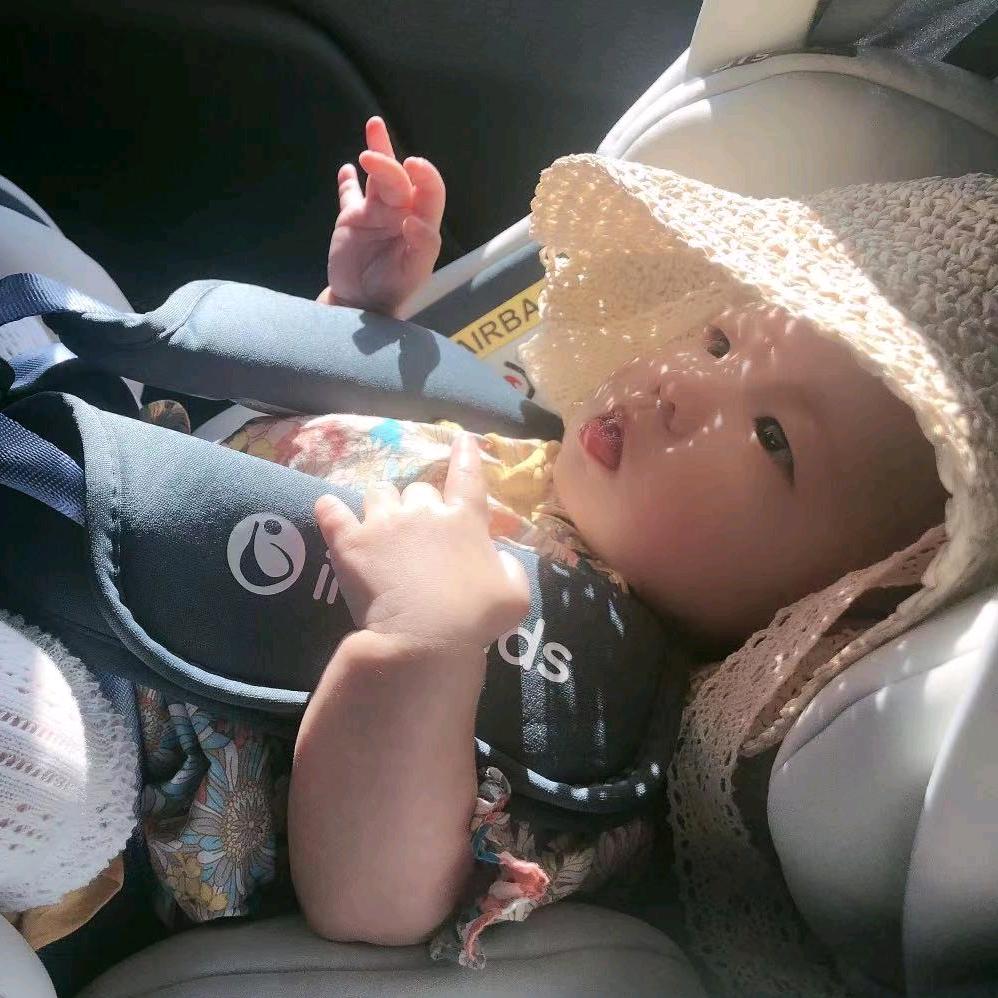 甜馨爸爸不会游泳