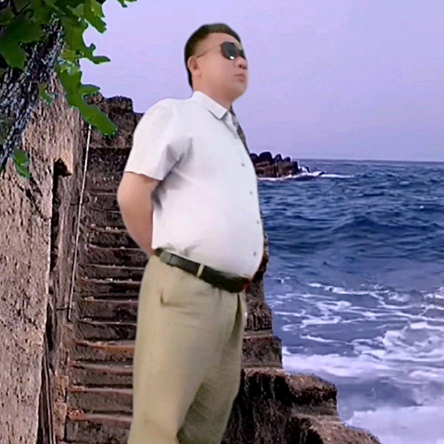 迎着风海