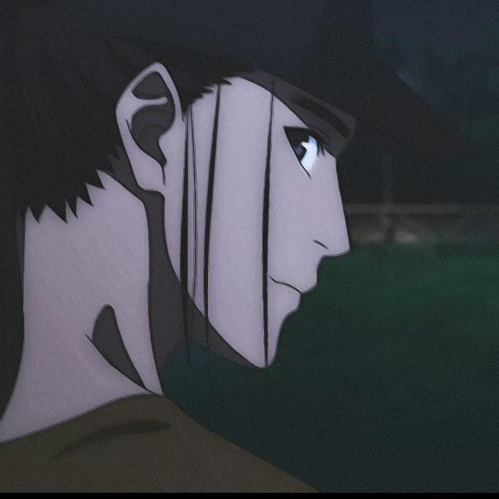 老黄独自撑伞