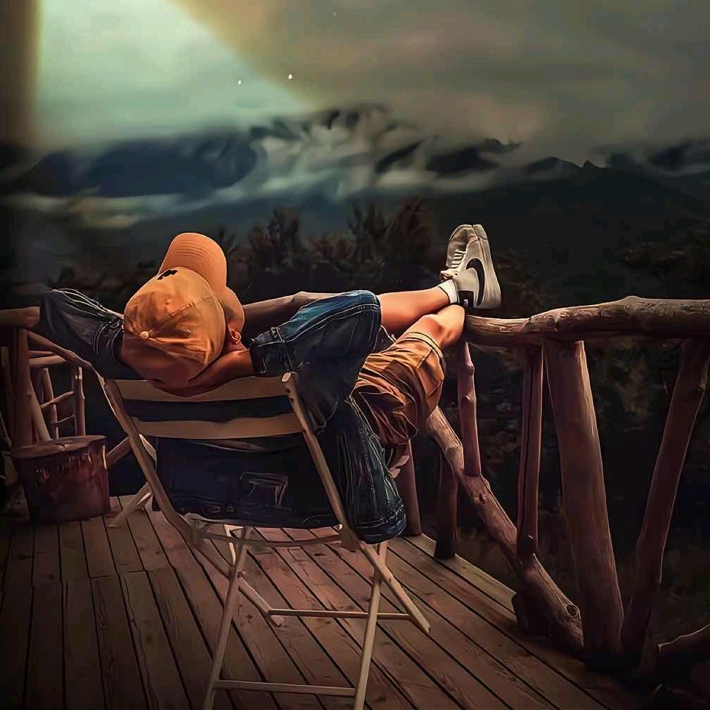 抬头看夕阳