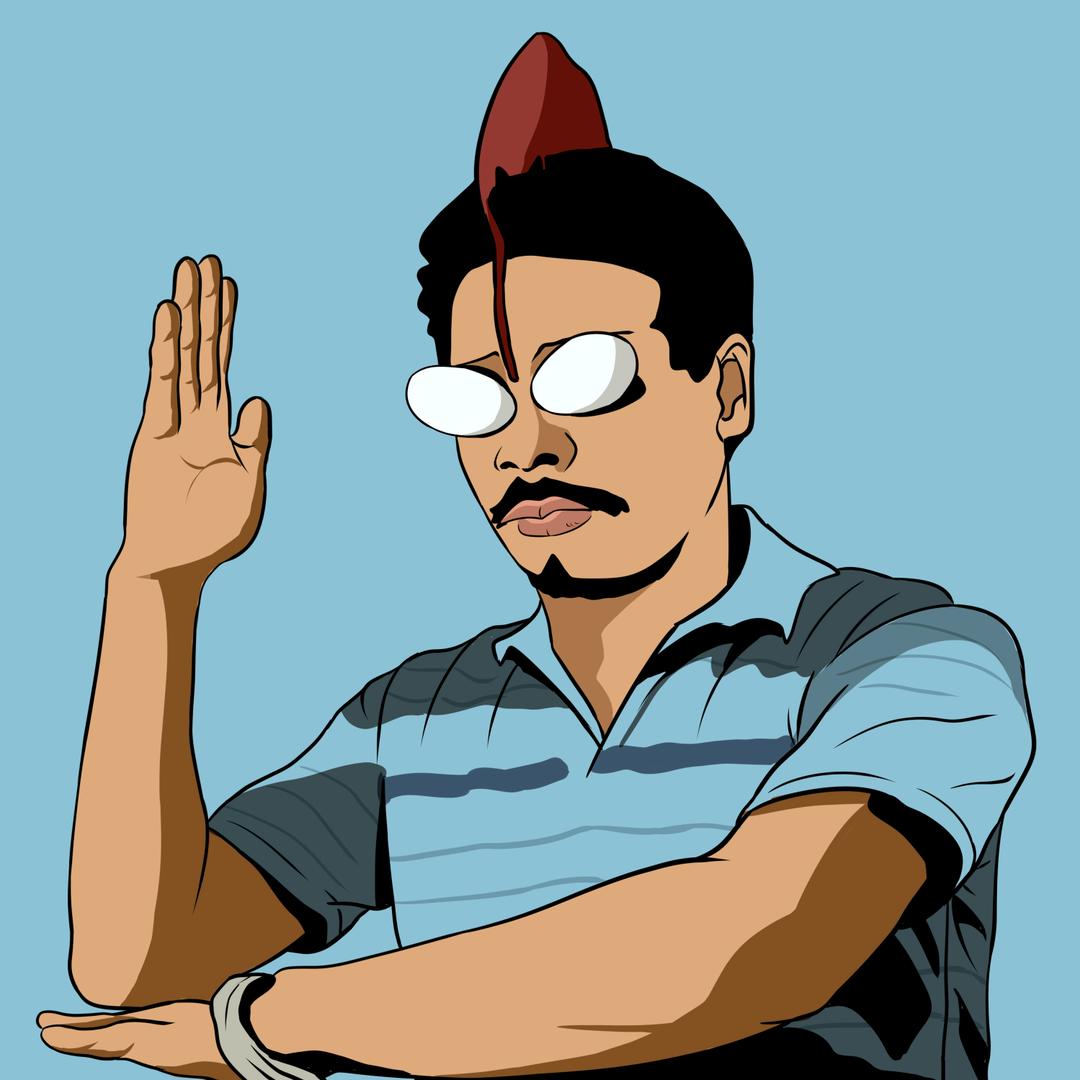 半疯，半傻，半痴情