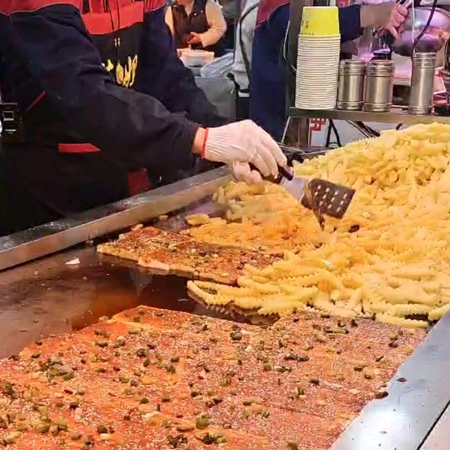 铁板豆腐狼牙土豆