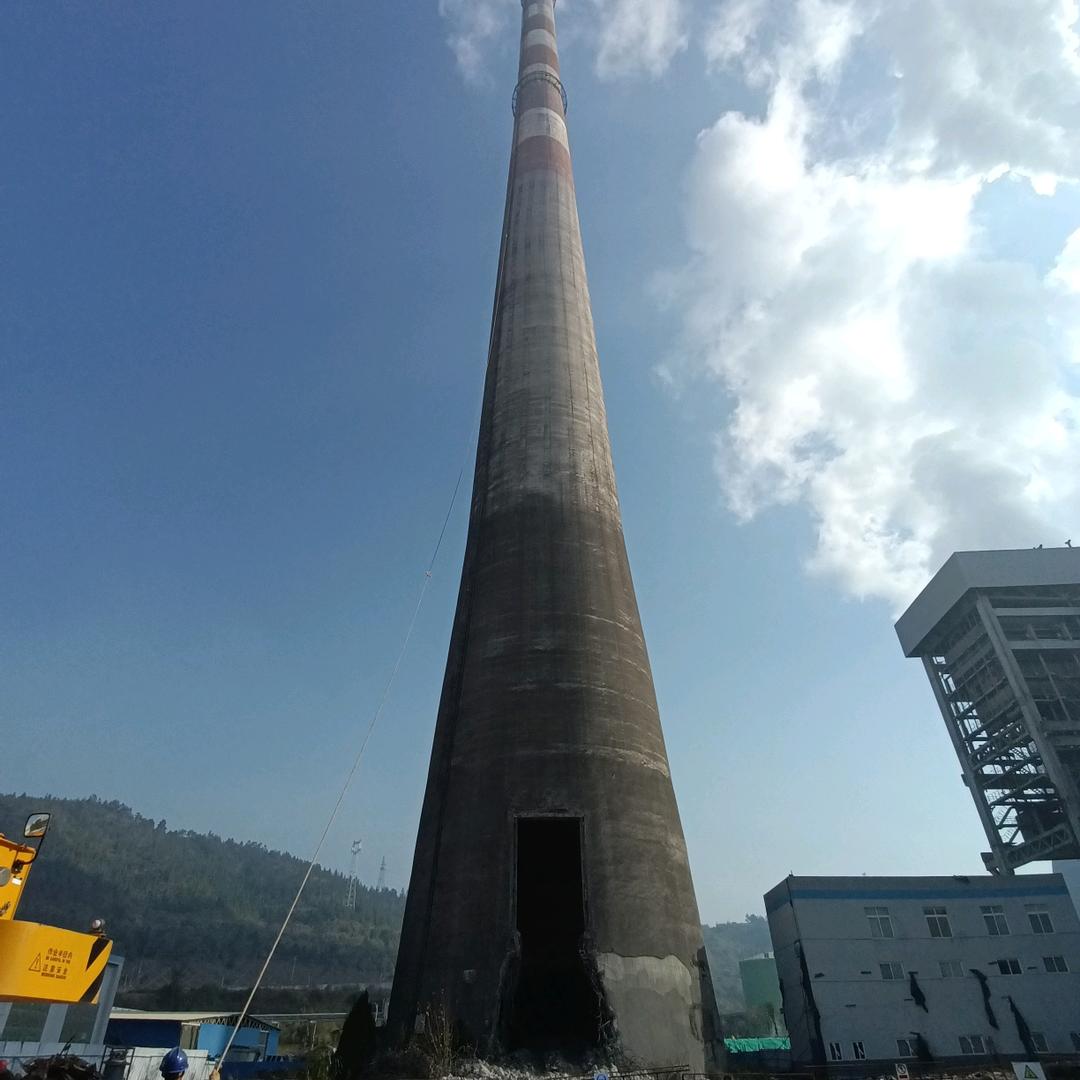 江盛高空专业烟囱拆除维修美化
