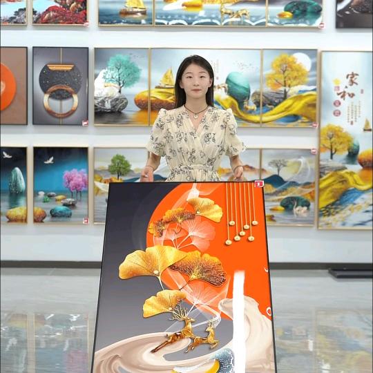 佳业装饰画晶瓷装饰画