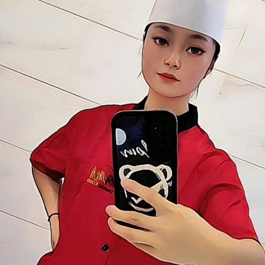 厨房配菜小妹
