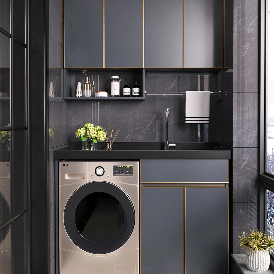 郑州全铝阳台洗衣柜