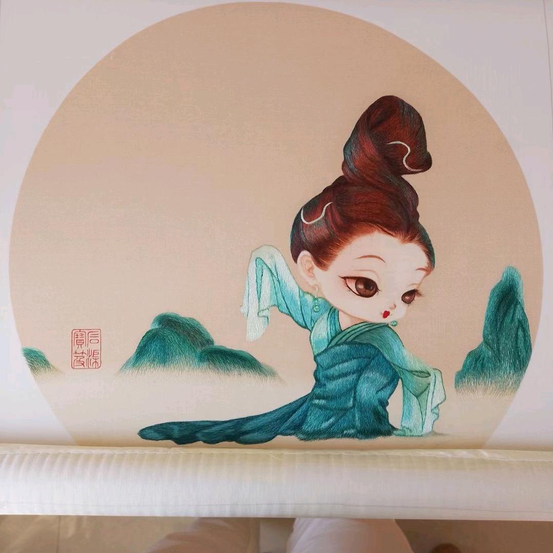 阿莲爱苏绣