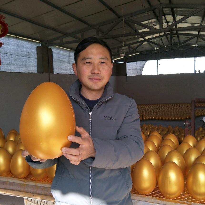 灵璧张亚金蛋石膏娃娃厂