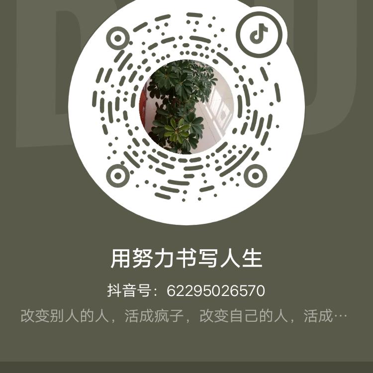用努力书写人生