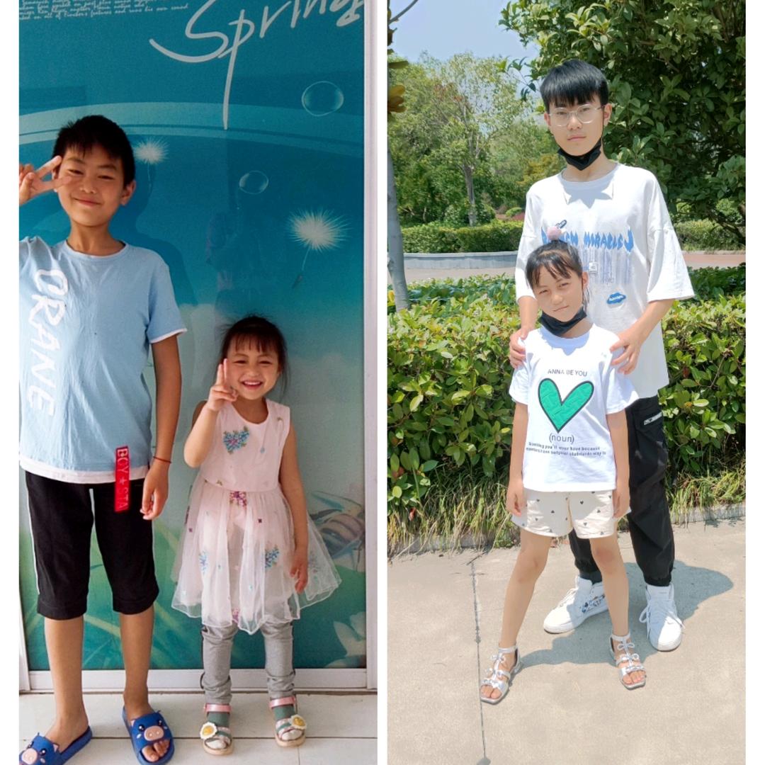 陈素兰家是万和心。快快乐乐，一家人。