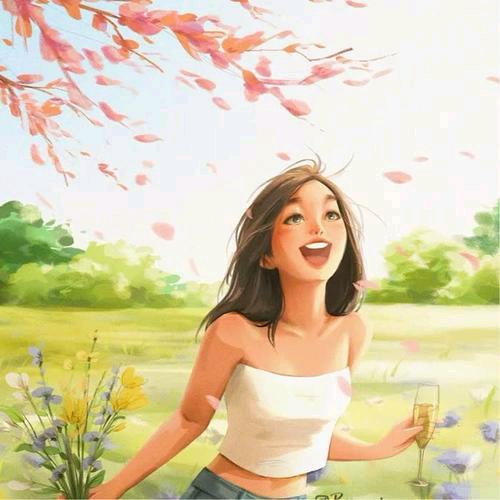 温暖霞光