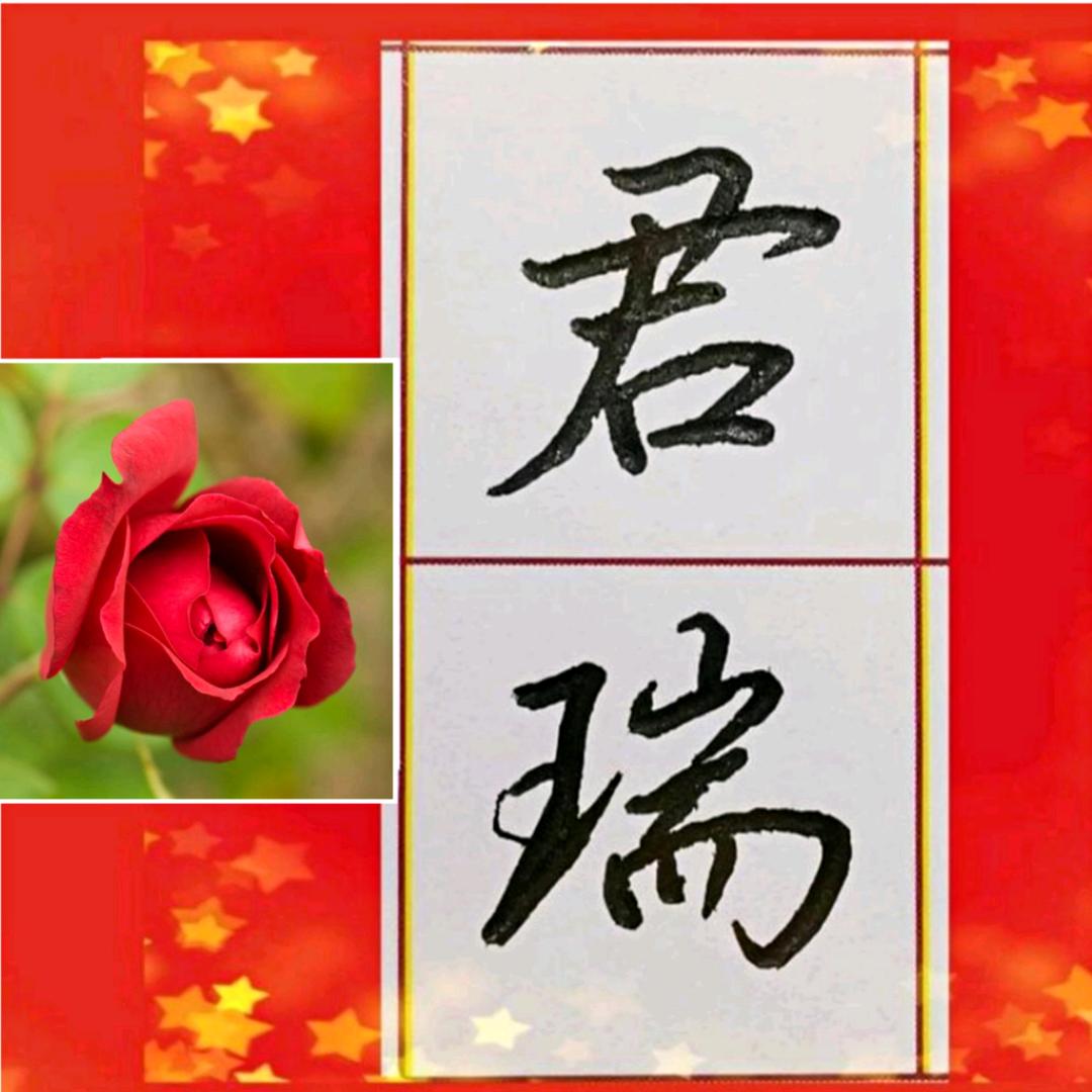 君瑞  硬笔