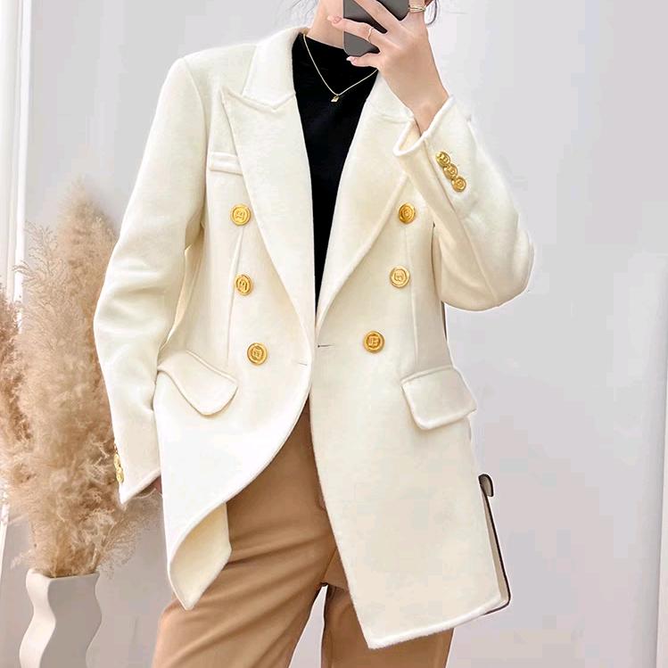 杨杨优选双面羊毛大衣