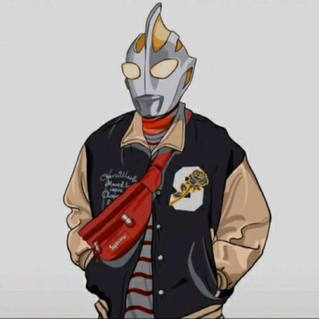 站在冰箱上的男人