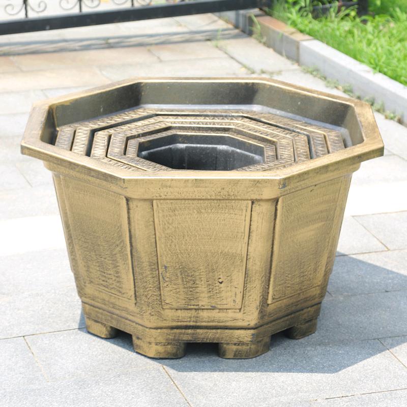 铝塑盆景大花盆匠人