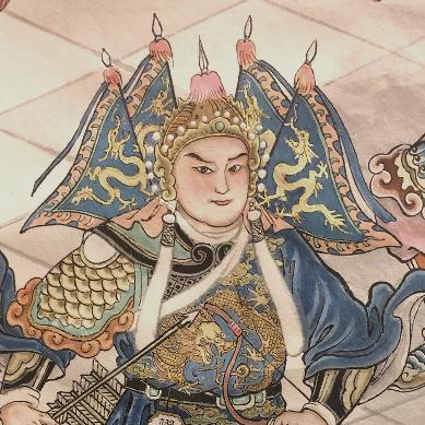 《海南临高雕刻神像》